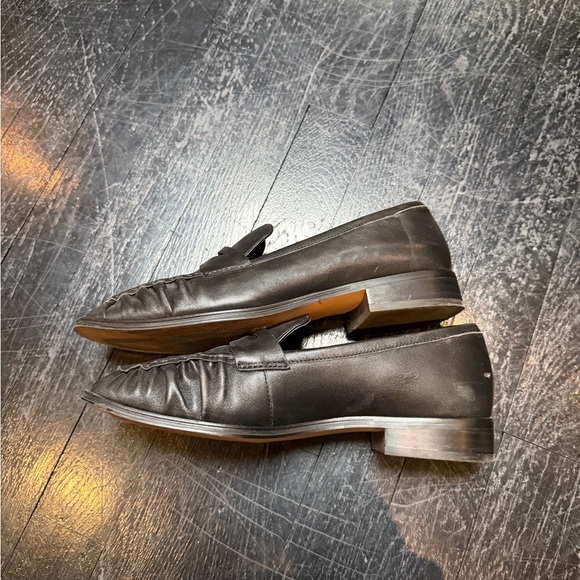 J Crew Maison ruched leather loafers - Picture 6 of 9